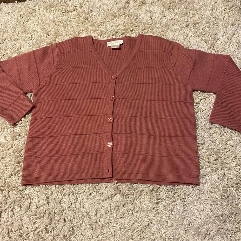 Maurada Dusty Pink Woman Sweater Size: PL